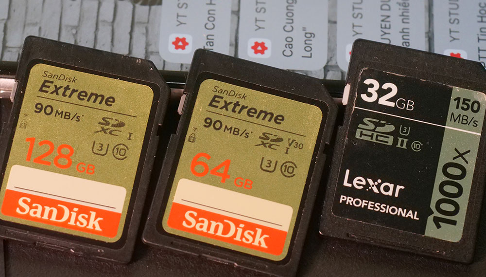 chọn thẻ nhớ quay phim