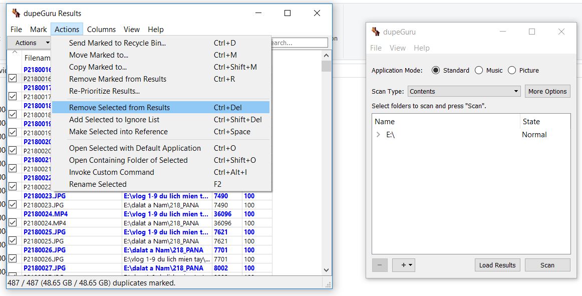 Xóa file video trùng lặp tiết kiệm ổ cứng